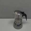 Coffee Gator 9 Cup Moka Pot, 15oz Stovetop Espresso Maker for Italian Coffee, Transparent Glass & Stainless Steel Design, Silver, 450ml