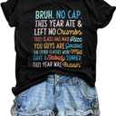 Last Day of School Shirts Bruh Teacher T-Shirt Admit It You'll Low Key Miss Me Bruh Vacation T-Shirt (L)