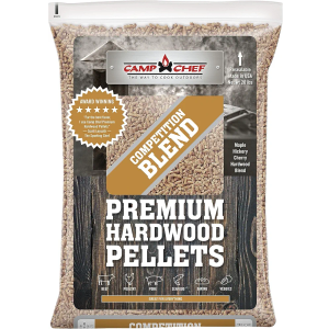 Camp Chef Competition Blend BBQ Pellets, Hardwood Pellets for Grill, Smoke, Bake, Roast, Braise and BBQ, 20 lb. Bag