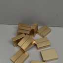 UNIQOOO 12 Pack Gold Birch Wood Stands /1.2mm Slot for Cardstock, Wedding Table Numbers Holders, Photo Holder, Photo Display Stand for Event Decor, Retail Shop, Cafe Restaurant Menu, Business Card, Name Tag