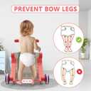 HYES Upgraded 5 in 1 Baby Walker and Activity Center for Baby Girl, Learning to Walk, Sit to Stand, Early Learning Push Toys for Infant 12 Months, Walking Toys Gift for Toddler Girls, Red