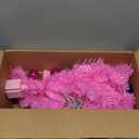 3 Feet Pink Premium Christmas Tree 12 Modes Dual Color Change Timer DIY 50 Warm White & Multicolor Lights Star 15 Ball Ornaments Battery Operated Small Artificial Full Xmas Tree Table Home Indoor