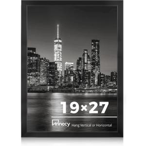 Annecy 19x27 Picture Frame Black1 Pack, 19 x 27 Picture Frame for Wall Decoration, Classic Black Minimalist Style Suitable for Decorating Houses, Offices, Hotels