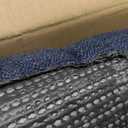 Klear Vu Gripper Overstuffed Universal Non-Slip Dining Chair Cushions for Kitchen Decor or Office Use, U-Shaped Skid-Proof Seat Pad, 15x15 Inches, 2 Count (Pack of 1), Solid Indigo Blue