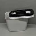 Cesun Automatic Motion Sensor Bathroom Trash Can with Lid, 2.6 Gallon Touchless Trash Bin, Smart Plastic Slim Garbage Can Small White Wastebasket for Toilet, Office, rv, Bedroom, Living Room