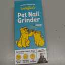 LuckyTail Pet Nail Grinder for Dogs and Cats - Super Quiet and Low Vibration Electric Dog Nail Grinder with 2 LED Lights - USB Rechargeable and Cordless - 2 Speeds - Small to Large Pets (White)