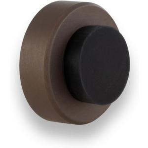 EVI Herrajes | Adhesive Door Stop | Wall Mounting Doorstop | 1,37x0,7" | Rustic Finish Brass | Anti Shock Door Handles | Design and Functionality | I-254/35-RU
