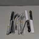 Astercook 24-Piece Black Silverware Set with Steak Knives Flatware Set for 4 Food-Grade Stainless Steel Cutlery Set Mirror Polished Utensils Set Include Spoons and Forks for Home Kitchen Restaurant (Elegant Black Pro)