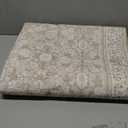 Washable Area Rug for Entryway, Cream Beige White Grey Soft Distressed Floral Rug with Non-Slip, Low-Pile Vintage Neutral Area Rugs for Entryway Bedroom, Dorm Carpet with Non-Shedding
 58*35