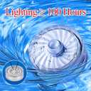 Submersible LED Lights, Warm White Waterproof Flameless Candle Tealights, Battery Operated Underwater Pool Lights for Vases Table Centerpieces Weddings Party Halloween Christmas Decor,12 Pack