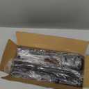 Hanging Towel Racks for Bathroom No Drill - 6-Tier Over The Door Bath Towel Storage Organizer for Small Bathrooms - Tiered Back of Door Towel Holder Hanger for Rolled Towels RV Camper Black