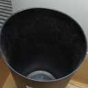 Umbra Vento Kitchen Trash Can  Large 16 Gal (62 L) Open Top Garbage Can for Home & Office  Modern Clean Design, Black/Nickel