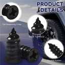 5 x 60 Pcs Tire Repair Screws, Tire Patch Kit, Screw in Tire Plugs,Quick Tool Tire Plugs, Self-Service Tire Repair Rubber Nail Kit for Patching Punctures in Vacuum Tires of Cars, Motorcycles (60)