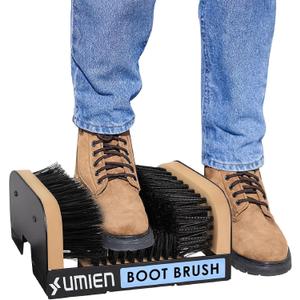 Umien Boot Scraper Outdoor Shoe Cleaning Brush - Heavy-Duty Shoe Cleaner and Boot Scrubber for Mud, Dirt, and Snow - Durable Weather-Resistant Outdoor Cleaning Tool