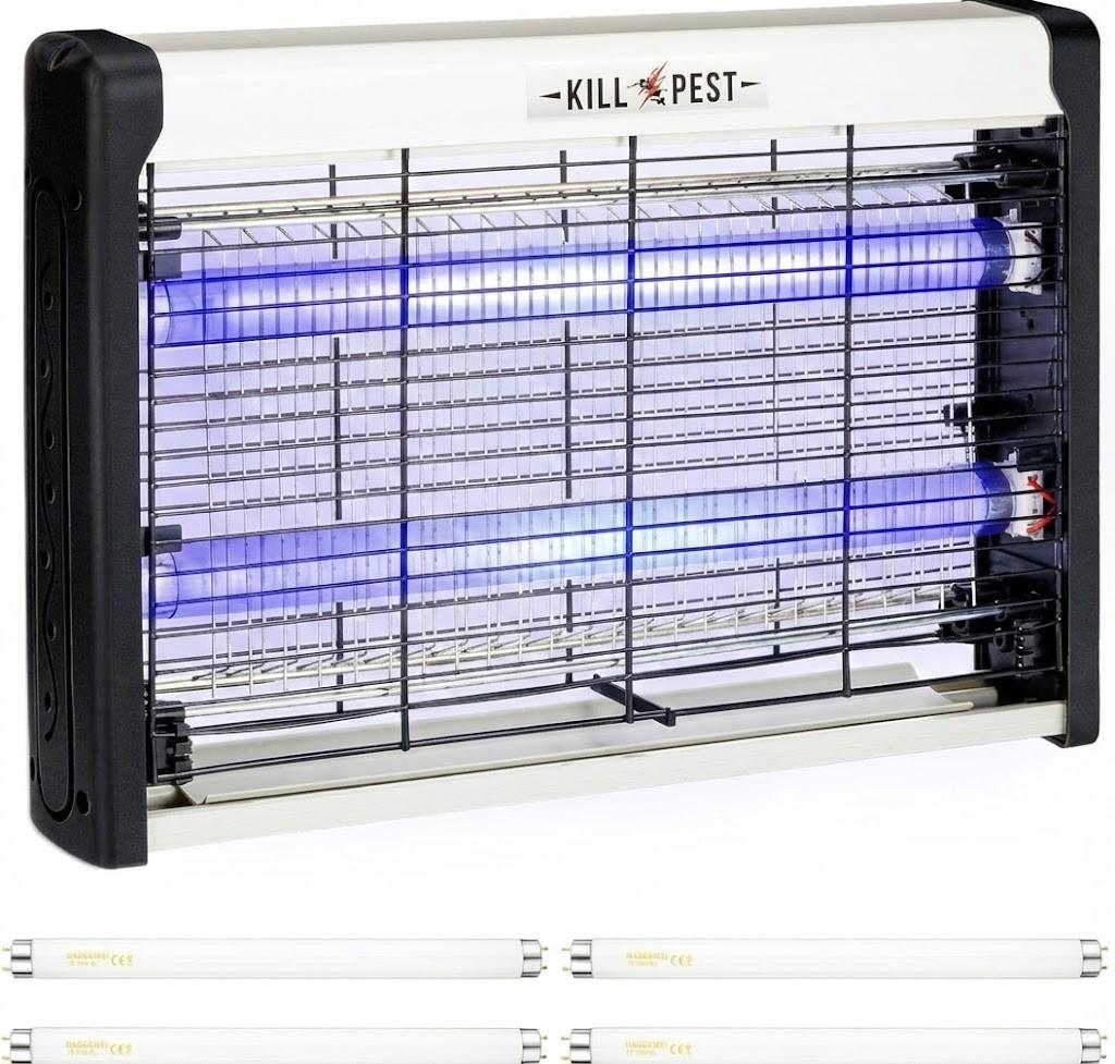 1PC Electric Bug Zapper Indoor Insect Killer with Replacements Bulbs 20W Blue Light Powerful 2800V Attract Fly and Mosquito Traps with Circuit No Load Protection Outdoor Plug in Pest Control