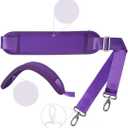 60 Inch Shoulder Strap with Removable Ultra-Thick PadAdjustable Buckles and Metal Hooks