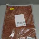 Romanstile Vinyl Placemats Set of 8-12 X 17 Inch - Heat Resistant Non-Slip Embossed Floral Place Mats 100% Waterproof Oilproof Wipeable Faux Leather Table Mats for Kitchen/Dining/Party, Brown