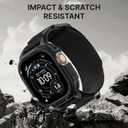 Bandletic Rugged Case with Band Compatible with Apple Watch 49mm(Ultra 3/2/1),46mm(Series 11/10), 45mm(Seriess 9/8/7),44mm(SE3/SE2/SE/6/5/4), Protective Cover Sport Accessories for iWatch Men