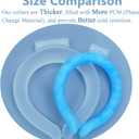 3 x Large Ice Collar - Reusable Neck Cooling Wrap for Hot Weather & Outdoor Activities, Quick Cooling Relief for Summer (Bigger Neck Cooler- Clear)