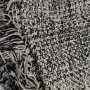 Collive Kitchen Runner Rug, 2x4.3 Hand-Woven Reversible Washable Bathroom Runner Rug for Entryway, Natural/Black Cotton Woven Boho Farmhouse Front Door Rug for Bedroom Entry Kitchen Floor Door Decor