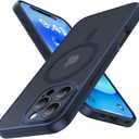 Magnetic for iPhone 16 Pro Max Case,Upgraded [Full Camera Protection][Compatible with Magsafe][Military Grade Protection]Shockproof Translucent Matte Phone Case for iPhone 16 Pro Max,Navy Blue