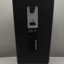 simplehuman 40 Liter / 10.6 Gallon Slim Kitchen Step Trash Can With Secure Slide Lock, Black Plastic