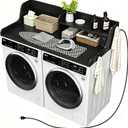 Washer Dryer Countertop with Power Outlet, 54"W x 27.5"D Laundry Countertop