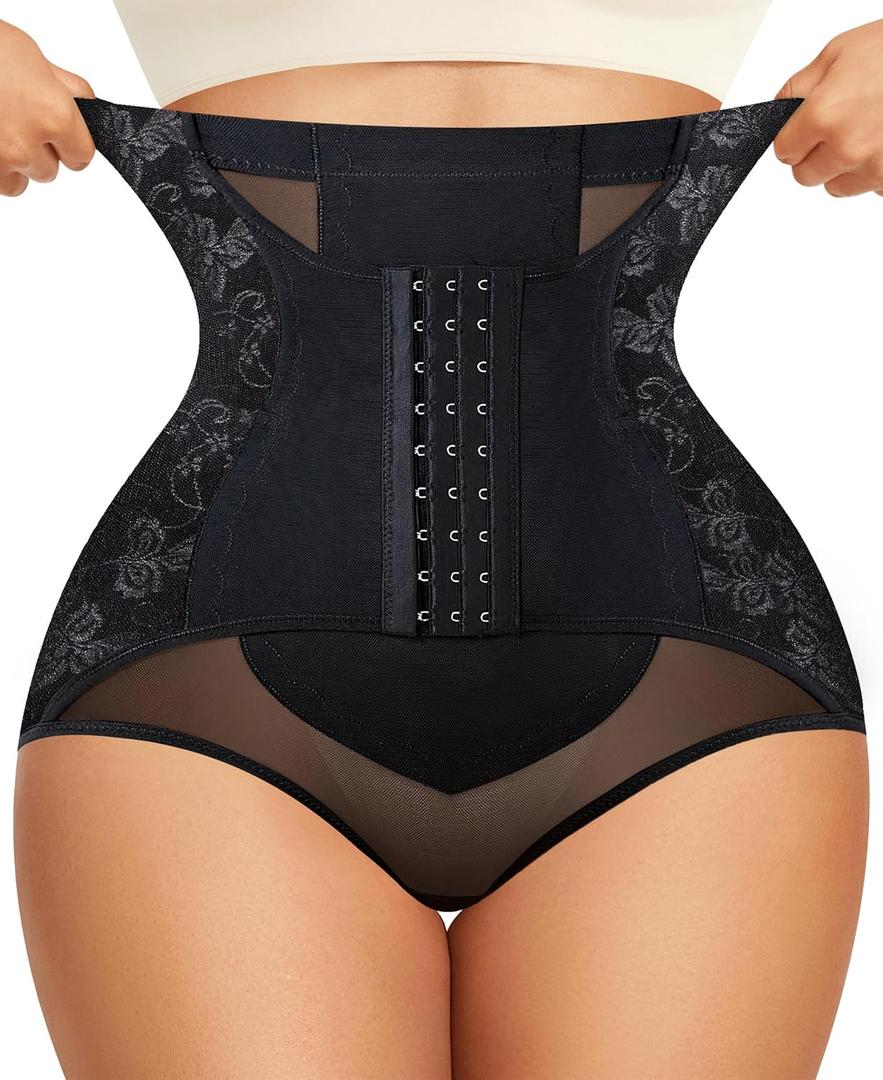 URSEXYLY Tummy Control Shapewear for Women Faja Body Shaper Breathable High Waisted Butt Lifting Panties(X-Large, Black)