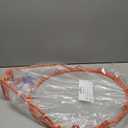 Dripex Solid Basketball Rim 18" Replacement Breakaway Wall Mounted Outdoor Heavy Duty Solid Steel 18 Inch Rim Double Spring with All Weather Net (Orange)