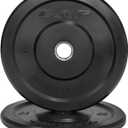 CAP Barbell Rubber Olympic Bumper Plate | Multiple Options/Colors 15lbs - Pair