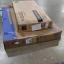 Feonase 5-Piece Dining Table Set for 4-8 People, 63" Large Extendable Kitchen Table Set with 2 Benches and 2 Square Stools, Dining Room Table with MDF Wood Board, Easy Assembly, Black