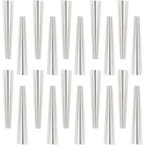 Cannoli Forms 4.72 Inch - Cannoli Tube Set Pack of 18 Set - Cream Horn Molds for Baking Stainless Steel - Non Stick Metal Tubes for Pastry