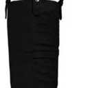 HiColor Women's Belted Pointed Toe high Boots Striking Buckle Strap Fashion thick Heel Thigh high Boot (10, Black)