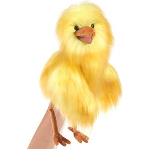 Folkmanis Funny Bird Hand Puppet, Yellow; Orange