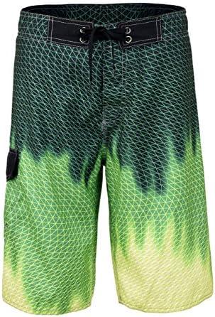 unitop Men's Swim Trunks Beachwear Quick Dry Hawaiian Printed 30