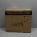 Vinyl Record Players Vintage Turntable with Speakers Belt-Driven Turn Tables Support 3-Speed, Bluetooth Wireless Playback, Headphone, AUX-in, RCA Line LP Phonograph Auto Stop Retro Black