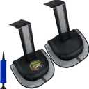 2 Packs Animal Saving Escape Ramp for Pools/Hot Spring and Spas, Saving Critters, for All Small Animals Entering The Pool, Heavy Duty Material and Long Lasting (Black, L)