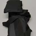 Gait Belt for Seniors, Transfer Belt with 6 Nylon Padded Handles, Medical Belt for Lifting Patients, Safety Gait Belt for Elderly Easy to Use Quick Release Buckle (Black, Short)