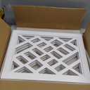 Cut-Out Design 16" Short Dog Gate for Small Dogs, Foldable Retractable Puppy Gate Indoor - Freestanding Lightweight Pet Barrier for Doorways, Stairs, Hallways (Extends to 35", White)