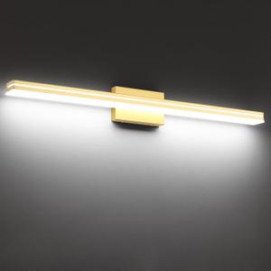 SineRise 40-Inch LED Modern Bathroom Vanity Light Bar, Gold Modern Acrylic Bathroom Wall Lighting Fixtures Over Mirror (Cool White 6000K)