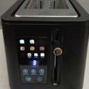4 Slice Toaster, Long Slot Touch Screen Retro Toaster with Digital Countdown, Extra-Wide Slots for Bagels & Artisan Bread, 6 Browning Levels, 5 Bread Modes, Defrost Reheat Cancel, Stainless Steel
