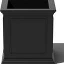 Veradek Brixton Cube Planter, Black, 20.75 in Height, 19 in Width, 19 in Length, Outdoor Use