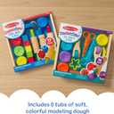 Melissa & Doug Modeling Dough & Sculpting Tools, 8 Tubs of Playdough Modeling Clay with Cutters, Rollers & Molds, Arts & Crafts Kit & Accessories, Preschool Learning Toys for Kids Ages 3+