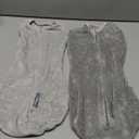 SwaddleMe by Ingenuity Compression Baby Swaddle Pod in Velboa, Two-Way Zipper for Easy Diaper Changes, Improves Sleep & Calms Startle Reflex, 0-2 Months, 1.0 TOG, 2-Pack - Clouds & Stars