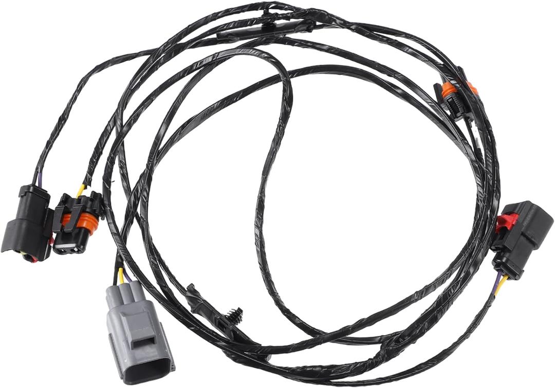 X AUTOHAUX 1 Set Front Fog Light Lamp Wiring Harness for Chrysler 300 2005 2006 2007 2009 2010 No.5059136AB Fog Light Adapter Harness