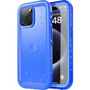 SPORTLINK for iPhone 15 Pro Case - IP68 Waterproof Military Protective Full Body Heavy Duty Shockproof 360 Sealed Dustproof with Camera Screen Protector Phone Cover for i Phone 15 Pro 6.1" Blue