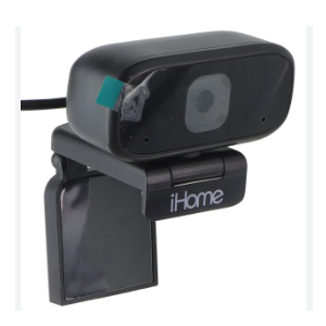 iHome Office 720P USB Plug and Play Webcam with External Mic - Black