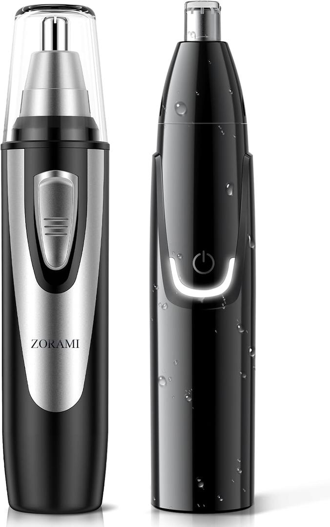ZORAMI Ear and Nose Hair Trimmer Clipper Battery-Operated & Rechargeable