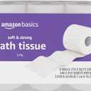 Amazon Basics Soft and Strong 2-Ply Toilet Paper, 6 Ultra Rolls = 24 Regular Rolls, Unscented, 340 Sheets per Roll, Septic Safe