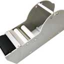 Grey Water Paper Tape Dispenser, Up to 3" Wide Kraft Gummed Tape for Sealing Office Supplies Arts Crafts (Gray)